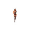 Bodystocking en résille noire style infirmière avec menottes - Mapalé